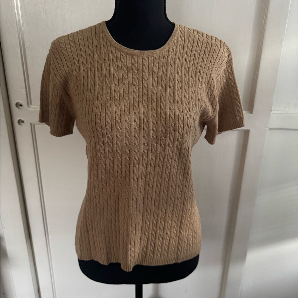 Rena Rowan color Tan size medium. Sweater shirt.